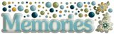 Cloud 9 Rain Dots Adhesive Accents - Finley's Estate Memories Title