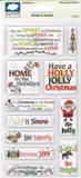 Cloud 9 Clear Epoxy Sentiment Stickers - Christmas is Words & Quotes