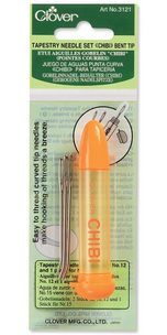 Clover Tapestry Needles Set Bent Tip with Case (Chibi)