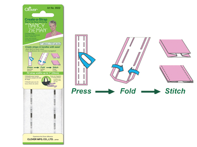 Clover Bag Accessory - Create-A-Strap With Nancy Zieman Interfacing 1"X2.2 Yards