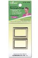 Clover Bag Accessory - Rectangle Rings 1" Glossy Nickel with Nancy Zieman