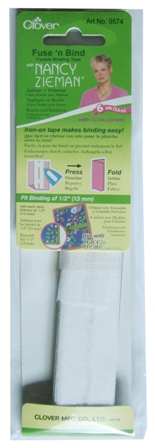 Clover Fusible Binding Tape 1/2"x2yd (Nancy Zieman)