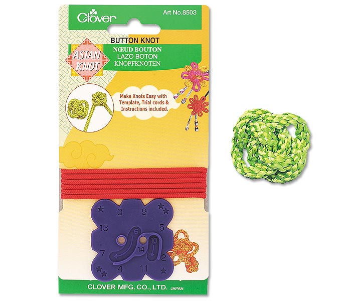 Clover Asian Knot Templates Button