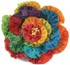 Clover Chenille Rainbow Flower Brooch Kit