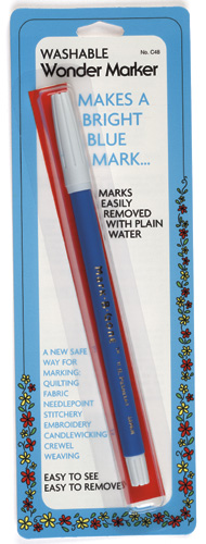 Collins Vanishing Ink Marking Pen Wonder Blue Washable