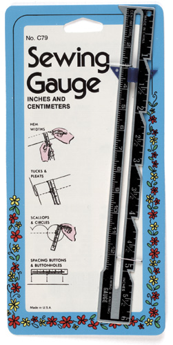 Collins Sewing Gauge Sewing 6" Seam Gauge