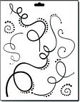 Crafter's Workshop 8 1/2x11 Template - Swirls & Dots