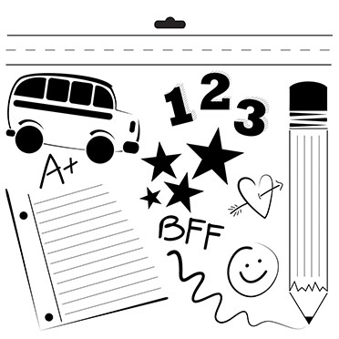 Crafter's Workshop 6x6 Template - Mini Back to School