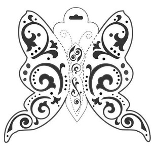 Crafter's Workshop 6x6 Template - Mini Butterfly
