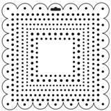 Crafter's Workshop 6x6 Template -  Mini Square Dots