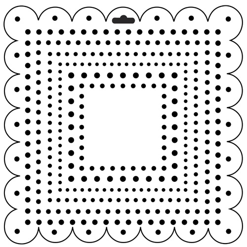 Crafter's Workshop 6x6 Template -  Mini Square Dots