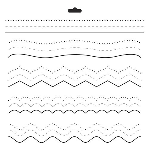 Crafter's Workshop 6x6 Template - Mini Stitch, Doodle, Dot