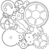 Crafter's Workshop 6x6 Template - Mini Gears
