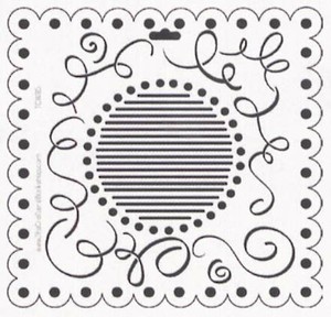 Crafter's Workshop 6x6 Template - Mini Scallop Swirls