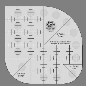 Creative Grids Template - Non Slip Curved Corner Cutter Ruler