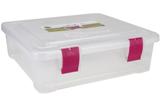 Creative Options File Tub - Clear/Magenta