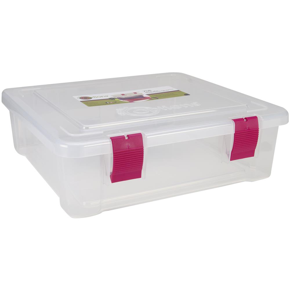 Creative Options File Tub - Clear/Magenta