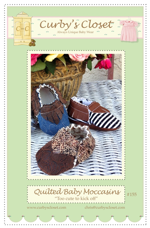 Curby's Closet - Quilted Baby Moccasins Shoe Pattern