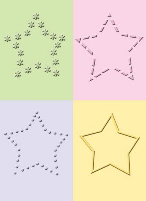 Cuttlebug Emboss 2x2.75 Decorative Stars