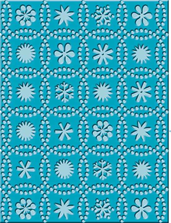 Cuttlebug Emboss A2 Snow Dots