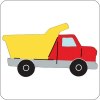 Cuttlebug Die - 2x2 Dump Truck