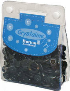 Dara Mixed Buttons Black