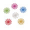 541 Spoke Sequins, Multi color 50 pc/pkg