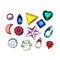 Darice Craft Designer Sew on Rhinestones Assorted Colors & Shapes