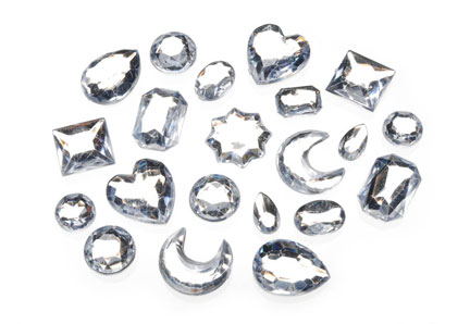 Darice Rhinestones Big Value 1 Pound Rhinestones - Crystal Shapes