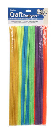 Darice Chenille Stems - 6mm Neon 100 pc