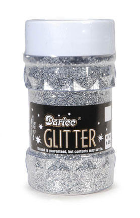 Darice Glitter 4 oz Jar - Silver