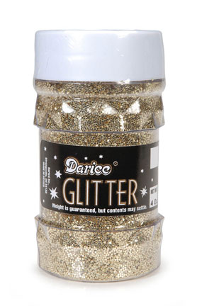 Darice Glitter 4 oz Jar - Gold