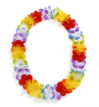 Darice Hawaiian Flower Lei - 6 Multi Color