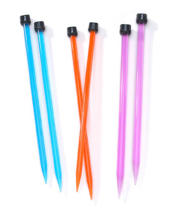 Darice Acrylic Knitting Needles 10", 3 sizes