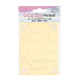 Darice Brass Stencil 3.375" x 5"- Family