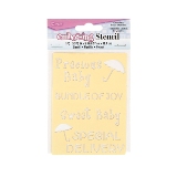 Darice Brass Stencil 3.375" x 5"- Baby
