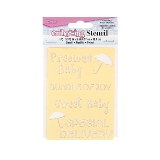 Darice Brass Stencil 3.375" x 5"- Baby