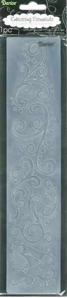 Darice 2.5" X 12" Embossing Folder - Scroll With Bird