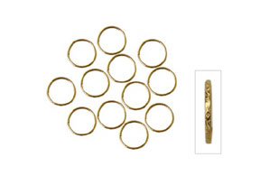 Darice Big Value (144) Favor Wedding Rings - Gold