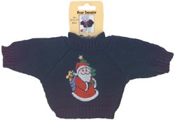 Darice Sweater - Christmas Green with Santa