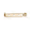 1.25" Pins, 144, Gold Color, Safety Catch