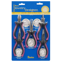 Darice Craft Designer Hobby Pliers & Jewelry Plier Set 5 Piece