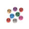 Darice Pony Beads - Acrylic - Assorted Metallic Plated Colors - 6 x 9mm - 380 pieces