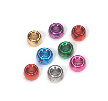 Darice Pony Beads - Acrylic - Assorted Metallic Plated Colors - 6 x 9mm - 380 pieces