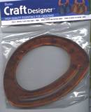 Darice Purse Handle Amber Plastic 7.5" 2 pc