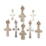 Darice Jewelry Designer Gold Crosses 18/pkg