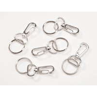 Darice 38 MM Big Clasp, Bright Silver 5 pc