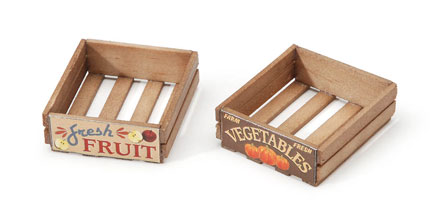 Darice Everyday Minis - Wood Stained Crates