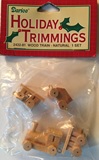 Darice Mini Holiday Trimmings - Mini Unfinished Wood Train Set