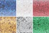 Darice Glitter Tubes 6/Pkg - Christmas Colors